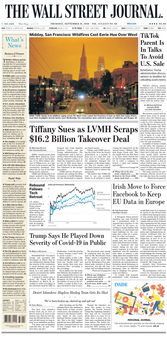 The Wall Street Journal 10 September 2020 / AvaxHome