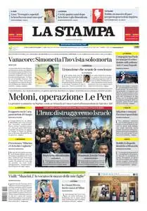 La Stampa Roma - 6 Gennaio 2024