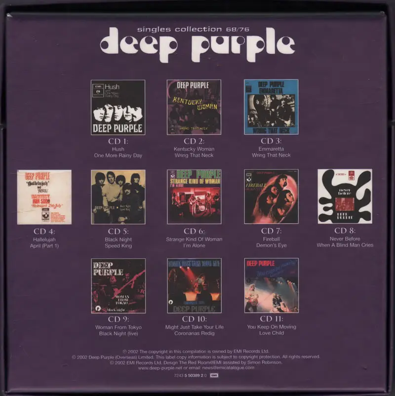 Дип перпл хиты. Deep Purple 2010 Singles. Deep Purple the collection. Deep Purple CD Box collection. Deep Purple Deepest Purple (30th Anniversary Edition).