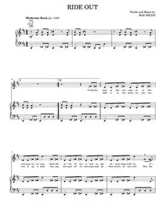 Ride Out - Metallica Bob Seger (Piano-Vocal-Guitar)