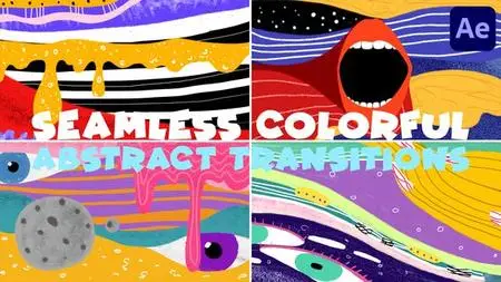 Seamless Colorful Abstract Transitions | After Effects 47661376