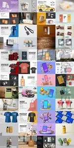 48 Mock-up Templates Bundle PSD