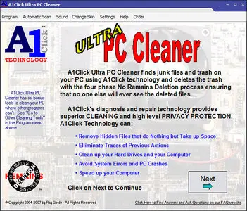 Super Win A1Click Ultra PC Cleaner 1.03.01 Retail + Portable