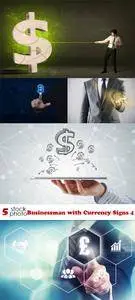 Photos - Businessman with Currency Signs 4