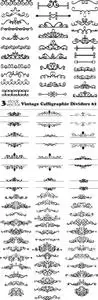 Vectors - Vintage Calligraphic Dividers 61