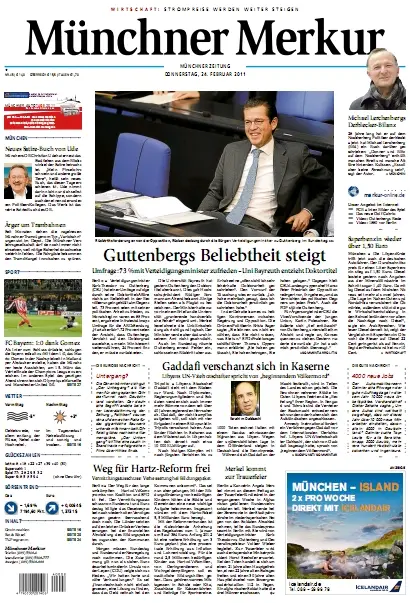 Münchner Merkur vom 24. Februar 2011
