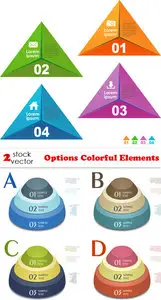 Vectors - Options Colorful Elements