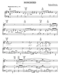 Songbird - Christine McVie, Eva Cassidy, Fleetwood Mac (Piano-Vocal-Guitar)