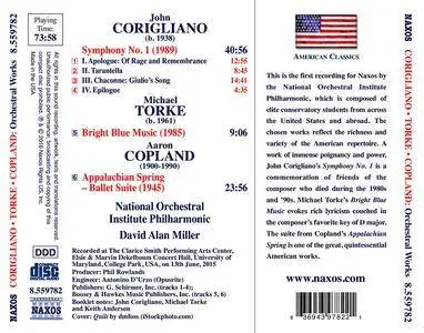 National Orchestral Institute Philharmonic & David Alan Miller - Corigliano, Torke, Copland: Orchestral Works (2016)