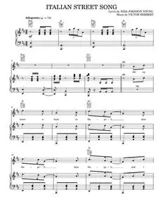 Italian Street Song - Victor Herbert (Piano-Vocal-Guitar)