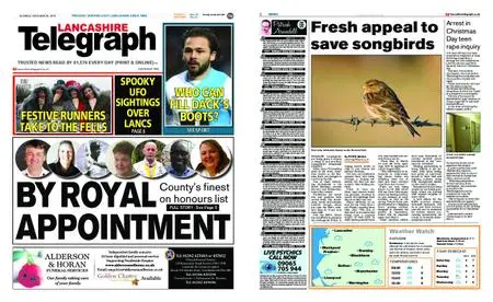 Lancashire Telegraph (Blackburn, Darwen, Hyndburn, Ribble Valley) – December 28, 2019