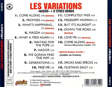 Les Variations - Nador (1970) [Remastered 1996] Re-up