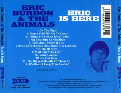 Eric Burdon & The Animals - Eric Is Here (1967) {1995 One Way/Polygram}