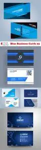 Vectors - Blue Business Cards 25