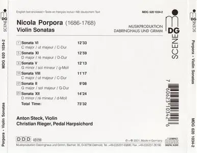 Anton Steck, Christian Rieger - Porpora: Violin Sonatas (2001)