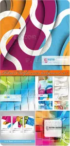 Abstract Colorful vector background set 5