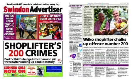 Swindon Advertiser – July 30, 2019