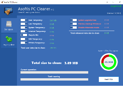 Asoftis PC Cleaner 1.2