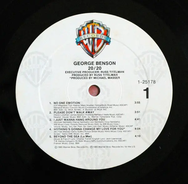George Benson - 20/20 (1985) 24-Bit/96-kHz Vinyl Rip
