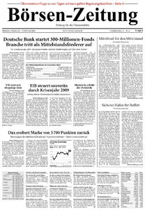 Boersenzeitung vom 3. Februar 2010