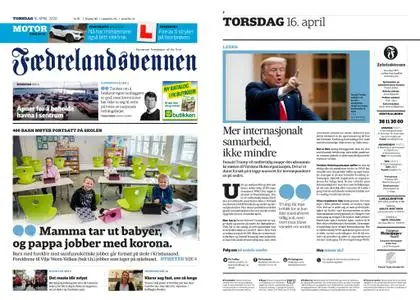 Fædrelandsvennen – 16. april 2020
