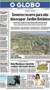 Jornal O Globo - 16 de outubro de 2012 - Terça