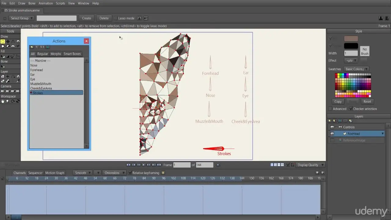 Low-Poly vector drawing and animation in Anime Studio Pro