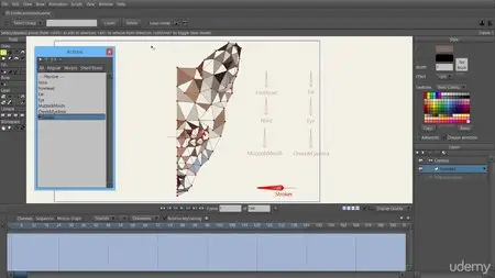 Low-Poly vector drawing and animation in Anime Studio Pro