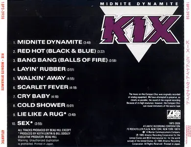 Kix - Midnite Dynamite (1985) [Japan 1st Press]