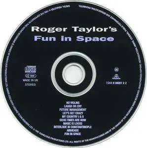 Roger Taylor - Fun In Space (1981) [Parlaphone CDPCS 7380, UK]
