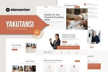 Yakutansi - Finance and Consulting Elementor Template Kit 51521965
