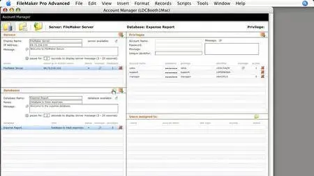 Account Manager for FileMaker 8