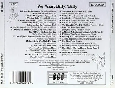 Billy Fury - We Want Billy! (1963) & Billy (1963) [1995, Remastered Reissue]