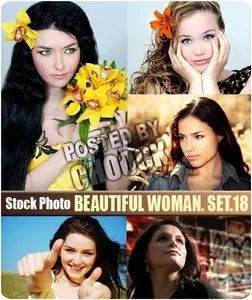 Beautiful woman. Set.18 - Stock Photo