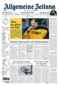 Allgemeine Zeitung Ingelheim - Bingen - 26. Februar 2018