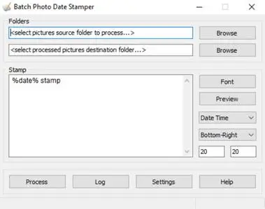 Batch Photo Date Stamper 1.5