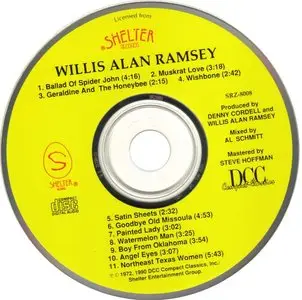 Willis Alan Ramsey - Willis Alan Ramsey (1972) [1990, Shelter Records, SRZ-8008]