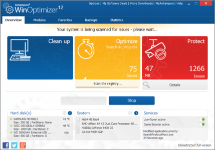 Ashampoo WinOptimizer 12.00.32 Portable Multilingual Portable