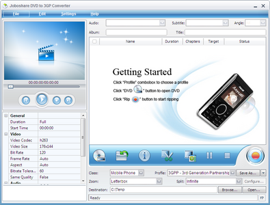 Joboshare DVD to 3gp 2.5.6.0413