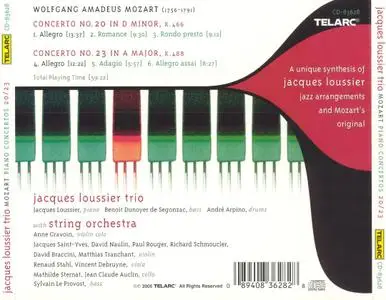 Jacques Loussier Trio - Mozart: Piano Concertos 20/23 (2005)