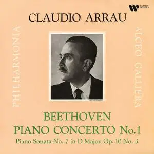 Claudio Arrau - Beethoven- Piano Concerto No. 1, Op. 15 & Piano Sonata No. 7, Op. 10 No. 3 (2022) [24/192]