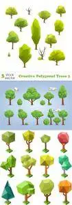 Vectors - Creative Polygonal Trees 3