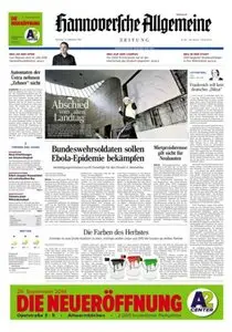 Hannoversche Allgemeine Zeitung - 23.09.2014