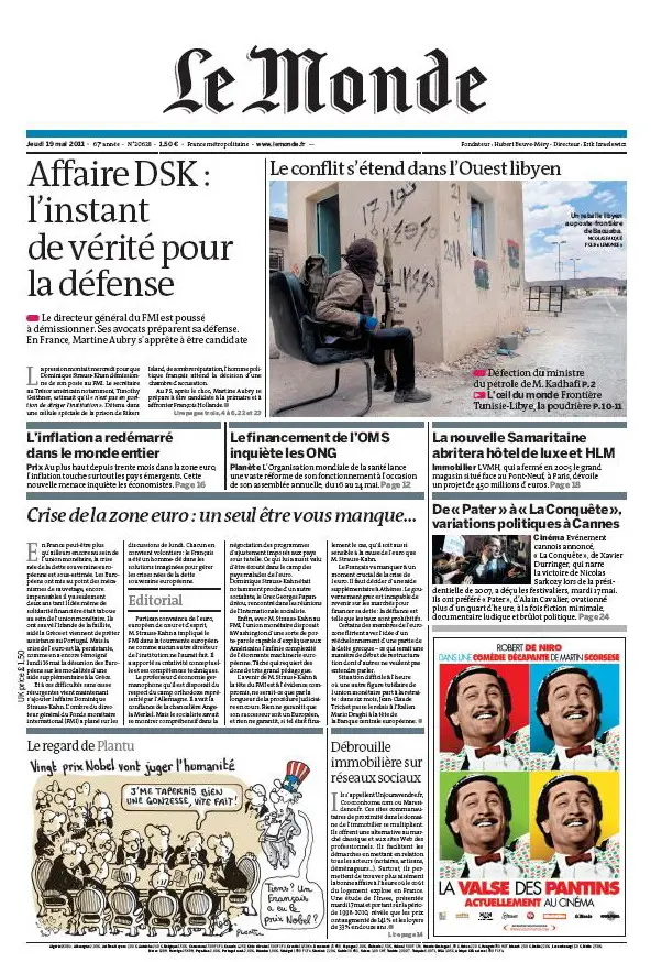 LE MONDE - 19 mai 2011