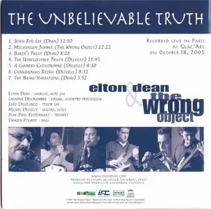 Elton Dean & The Wrong Object - The Unbelievable Truth (2007) {2014 Japan Mini LP SHM-CD Remaster}