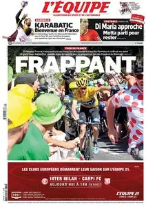 L'Equipe du Mercredi 15 Juillet 2015
