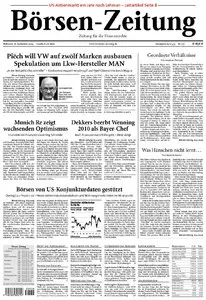 Boersenzeitung vom 16. September 2009