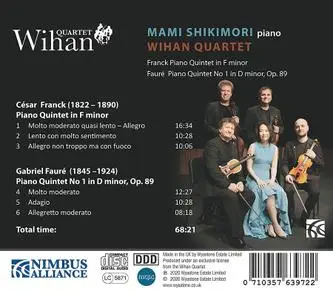 Mami Shikimori, Wihan Quartet - César Franck, Gabriel Fauré: Piano Quintets (2020)