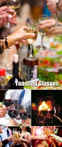 Stock Photo - Toasting Glasses
