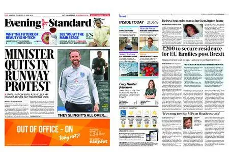 London Evening Standard – June 21, 2018